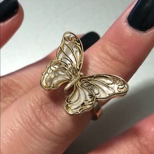 Ralph Lauren Mother of Pearl Butterfly Ring